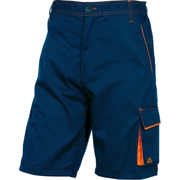 Bermuda da lavoro Panostyle M6BER - sargia/poliestere/cotone - taglia L - blu/arancio - Deltaplus
