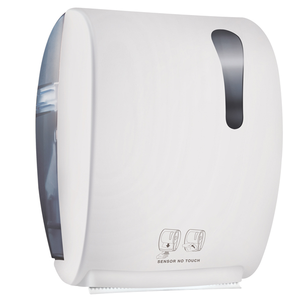 Dispenser elettronico asciugamani Kompatto Advan 875 - 32 x 22,4 x 40,5 cm - bianco - Mar Plast