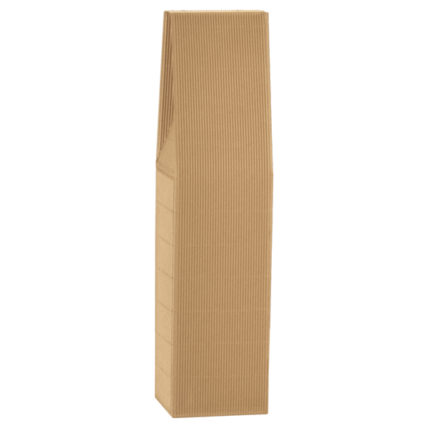 Scatola Onda - 1 bottiglia - in cartone - 9 x 9 x 37 cm - avana - Scotton Scatola Onda - 1 bottiglia - in cartone - 9 x 9 x 37 cm - avana - Scotton