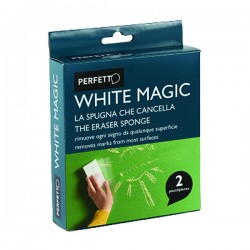 Spugna cancella macchie White Magic - 12 x 2,5 x 6 cm - Perfetto - conf. 2 pezzi