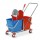 Carrello per pulizie Tucson - 50 L - 78 x 41 x 89cm - rosso/blu - PerfettoFactory