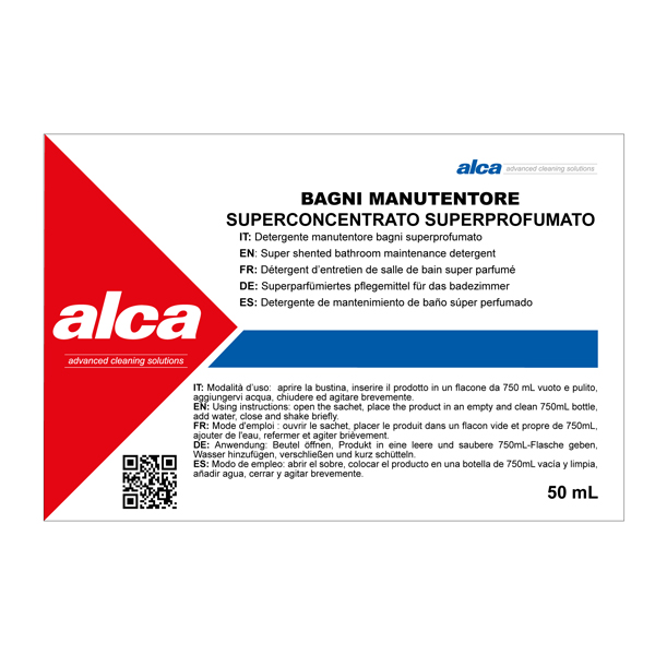 Manutentore Bagni Linea Monodose - superprofumato - Alca - bustina da 50 ml Manutentore Bagni Linea Monodose - superprofumato - Alca - bustina da 50 ml