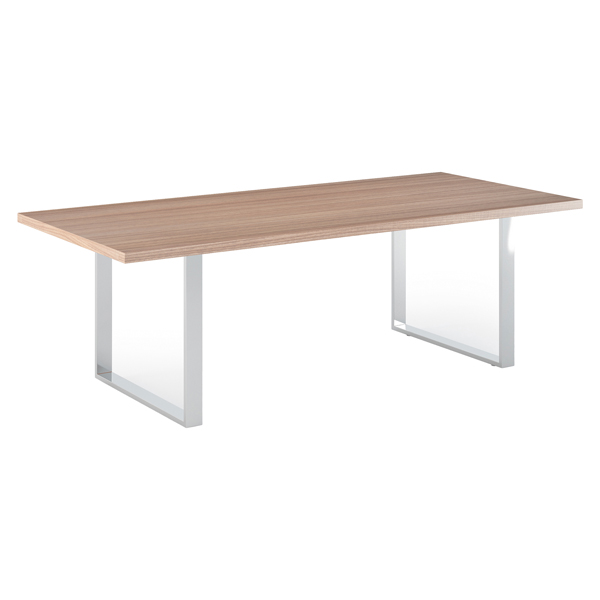 Tavolo riunioni Prestige metal - 220 x 100 x 74 cm - ciliegio arabis