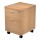 Cassettiera Easy - 1 cassetto + 1 classificatore - con ruote - 41,8 x 52 x 59,5 cm - faggio