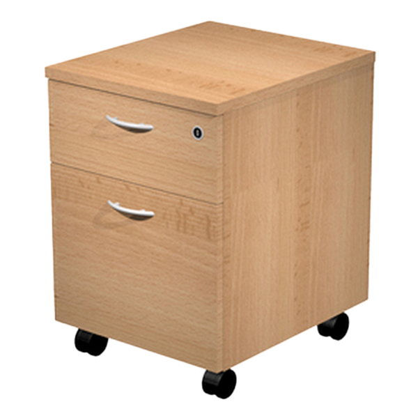 Cassettiera Easy - 1 cassetto + 1 classificatore - con ruote - 41,8 x 52 x 59,5 cm - faggio Cassettiera Easy - 1 cassetto + 1 classificatore - con ruote - 41,8 x 52 x 59,5 cm - faggio