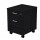 Cassettiera Easy - 1 cassetto + 1 classificatore - con ruote - 41,8 x 52 x 59,5 cm - nero venato