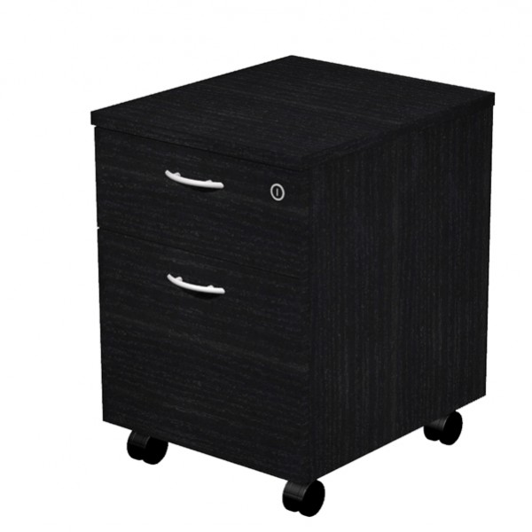 Cassettiera Easy - 1 cassetto + 1 classificatore - con ruote - 41,8 x 52 x 59,5 cm - nero venato Cassettiera Easy - 1 cassetto + 1 classificatore - con ruote - 41,8 x 52 x 59,5 cm - nero venato
