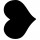 Lavagna da parete Silhouette - 29,5 x 35,8 cm - forma cuore - nero - Securit
