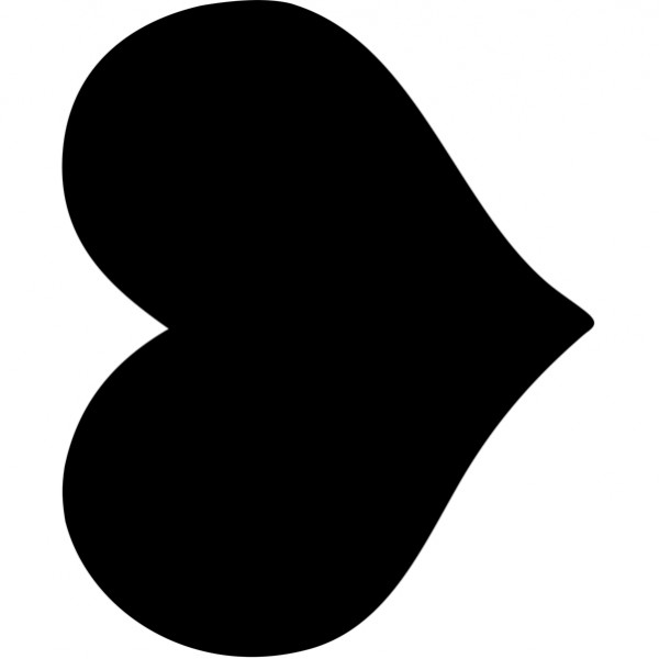 Lavagna da parete Silhouette - 29,5 x 35,8 cm - forma cuore - nero - Securit Lavagna da parete Silhouette - 29,5 x 35,8 cm - forma cuore - nero - Securit