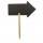 Silhouette Board Sticks - forma freccia - 67 x 49,2 cm - nero - Securit
