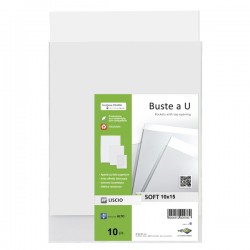 Buste a sacco Soft - PPL - 10 x 15 cm - liscio - trasparente - Sei Rota - conf. 10 pezzi