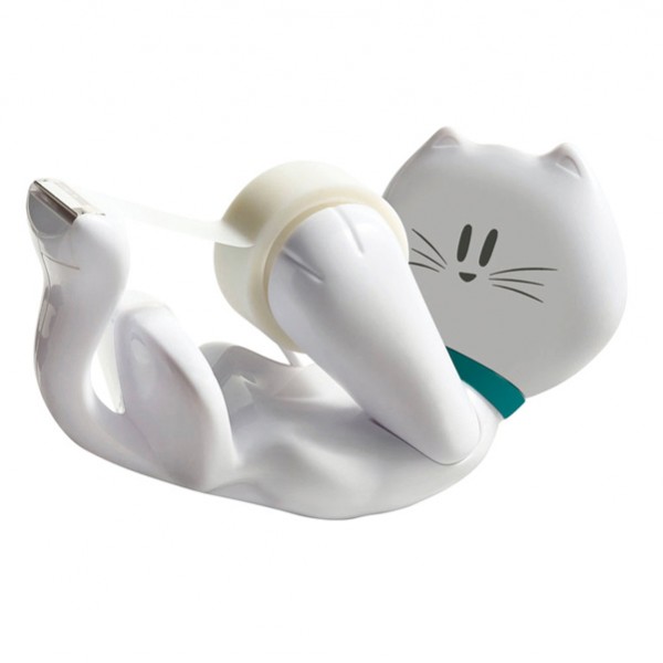 Dispenser Kitty - per nastri 33 m - 1 rotolo Scotch Magic 810 incluso - bianco - Scotch Dispenser Kitty - per nastri 33 m - 1 rotolo Scotch Magic 810 incluso - bianco - Scotch