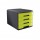 Cassettiera Mydesk - 29,5 x 38,5 x 28,2 cm - 4 cassetti da 4,5 cm - grigio/verde - Arda