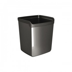 Bicchiere portapenne Mydesk - 8,7 x 7,4 x 10 cm - nero - Arda