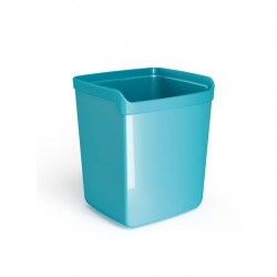Bicchiere portapenne Mydesk - 8,7 x 7,4 x 10 cm - turchese - Arda