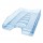 Vaschetta portacorrispondenza Sunrise - 33,5 x 25,4 x 7 cm - azzurro trasparente - Arda