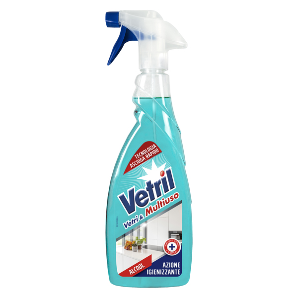 Vetril multisuperficie - alcool igienizzante - trigger da 650 ml - Vetril Vetril multisuperficie - alcool igienizzante - trigger da 650 ml - Vetril