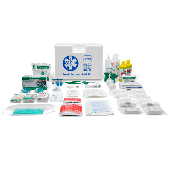 Valigetta di pronto soccorso Multisan - 44,3x33,8x14,7 cm - HACCP - oltre 3 persone - bianco - PVS Valigetta di pronto soccorso Multisan - 44,3x33,8x14,7 cm - HACCP - oltre 3 persone - bianco - PVS