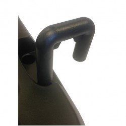 Coppia di ganci per carrello contenitore Office - nero - Medial