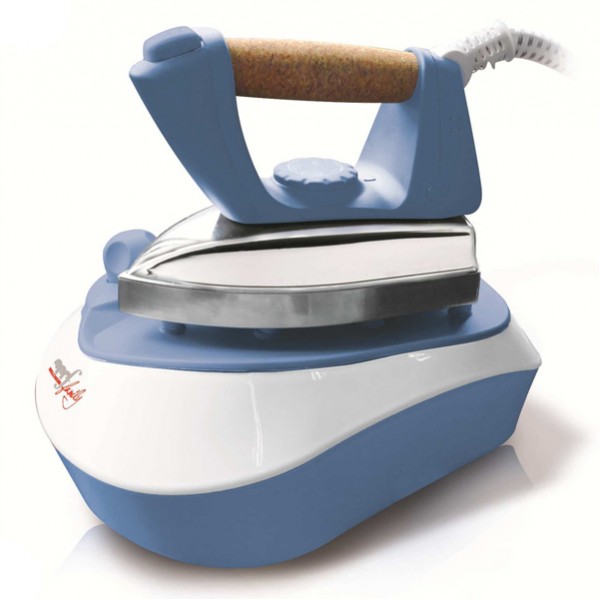 Ferro da stiro Pratica - a caldaia - 23x15x32 cm - 2000 W - 220/240 V - bianco/azzurro - Melchioni family Ferro da stiro Pratica - a caldaia - 23x15x32 cm - 2000 W - 220/240 V - bianco/azzurro - Melchioni family