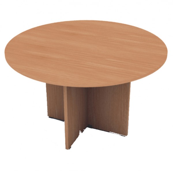 Tavolo riunione Easy - 4 posti - diametro 120 cm - altezza 72 cm - noce chiaro Tavolo riunione Easy - 4 posti - diametro 120 cm - altezza 72 cm - noce chiaro