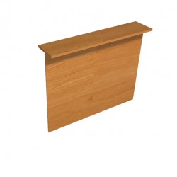 Sopralzo reception per scrivanie Easy - 140 x 30 x 115 cm - noce chiaro