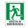Cartello segnalatore - 25x31 cm - USCITA DI EMERGENZA (sinistra) - alluminio - Cartelli Segnalatori