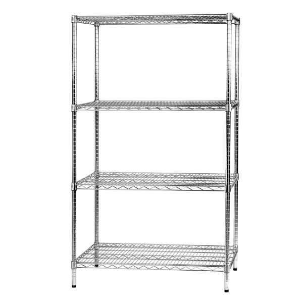 Kit scaffale Archimede - 4 ripiani - 60 x 90 x 160 cm - acciaio cromato - Serena Group Kit scaffale Archimede - 4 ripiani - 60 x 90 x 160 cm - acciaio cromato - Serena Group