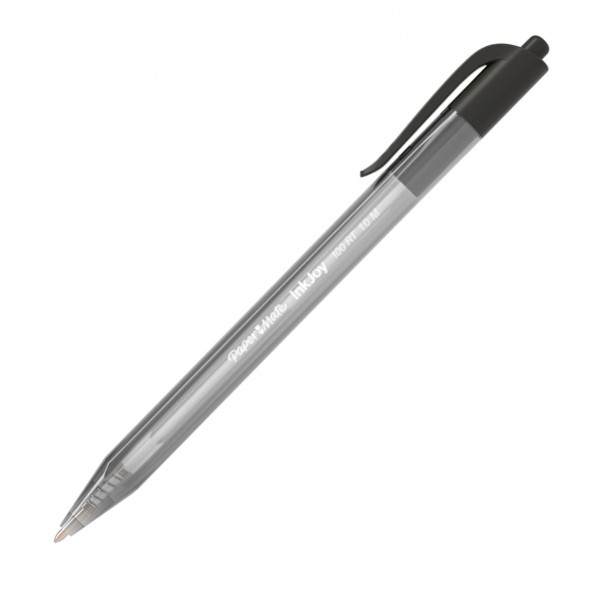 Penna a sfera a scatto Inkjoy 100 RT - punta 1,0mm - nero - Papermate Penna a sfera a scatto Inkjoy 100 RT - punta 1,0mm - nero - Papermate