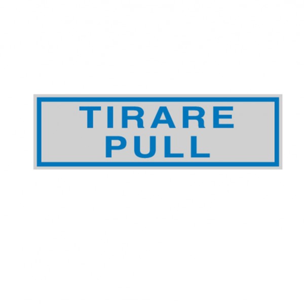 Targhetta adesiva - TIRARE PULL - 16,5 x 5 cm - Cartelli Segnalatori Targhetta adesiva - TIRARE PULL - 16,5 x 5 cm - Cartelli Segnalatori