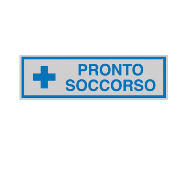 Targhetta adesiva - PRONTO SOCCORSO - 16,5 x 5 cm - Cartelli Segnalatori Targhetta adesiva - PRONTO SOCCORSO - 16,5 x 5 cm - Cartelli Segnalatori