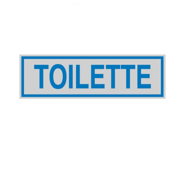 Targhetta adesiva - TOILETTE - 16,5 x 5 cm - Cartelli Segnalatori Targhetta adesiva - TOILETTE - 16,5 x 5 cm - Cartelli Segnalatori