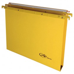 Cartella sospesa Joker - cassetto - interasse 39 cm - fondo U - 37 x 25 cm - giallo - Bertesi