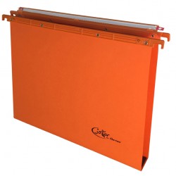 Cartella sospesa Joker - cassetto - interasse 39 cm - fondo U - 37 x 25 cm - arancio - Bertesi