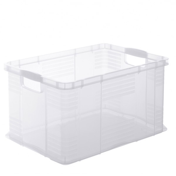 Contenitore portaoggetti - 59x39x31 cm - A3 - 55 L - PPL - trasparente - Rotho Contenitore portaoggetti - 59x39x31 cm - A3 - 55 L - PPL - trasparente - Rotho