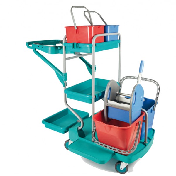 Carrello per pulizie professionali Evolution - 48 L - 67,5 x119 x115 cm - PerfettoFactory Carrello per pulizie professionali Evolution - 48 L - 67,5 x119 x115 cm - PerfettoFactory
