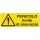 Cartello segnalatore - 35x12,5 cm - PERICOLO LIMITE DI SICUREZZA - alluminio - Cartelli Segnalatori