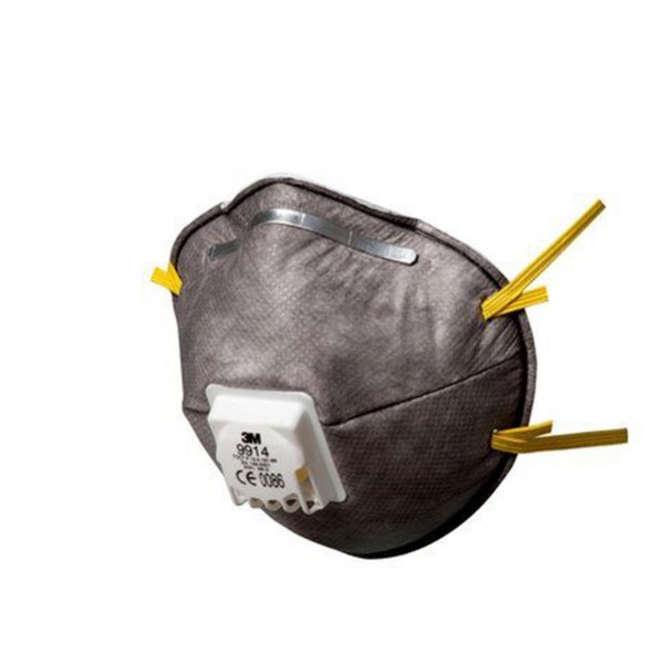 Mascherina 9914 - con carboni attivi - monouso - filtro FFP1 - 3M - conf. 10 pezzi Mascherina 9914 - con carboni attivi - monouso - filtro FFP1 - 3M - conf. 10 pezzi