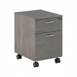 Cassettiera Easy - 1 cassetto + 1 classificatore - con ruote - 41,8 x 52 x 59,5 cm - frassino toscano