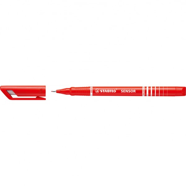Fineliner Stabilo Sensor - tratto 0,3mm - rosso - Stabilo Fineliner Stabilo Sensor - tratto 0,3mm - rosso - Stabilo