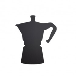Lavagna da parete Silhouette - 30 x 50 cm - forma moka - nero - Securit