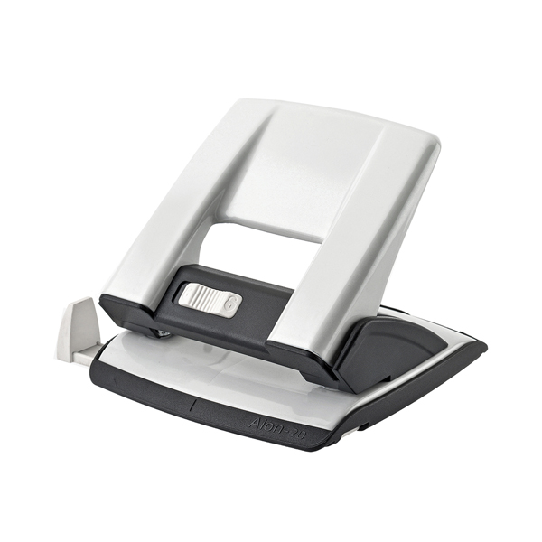 Perforatore - passo 8 cm - max 20 fogli - 2 fori - bianco - Kartia Perforatore - passo 8 cm - max 20 fogli - 2 fori - bianco - Kartia