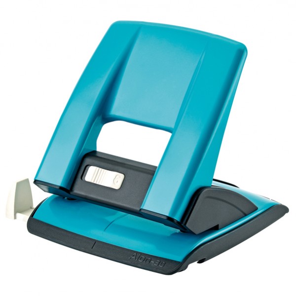 Perforatore - passo 8 cm - max 30 fogli - 2 fori - turchese - Kartia Perforatore - passo 8 cm - max 30 fogli - 2 fori - turchese - Kartia
