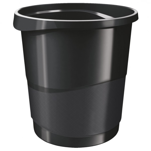 Cestino gettacarte Europost VIVIDA - 25,8 x 28,5 cm - altezza 32,2 cm - 14 L - nero - Esselte Cestino gettacarte Europost VIVIDA - 25,8 x 28,5 cm - altezza 32,2 cm - 14 L - nero - Esselte