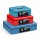 Cassetta portavalori Deluxe - 23 x 18,5 x 8 cm - blu - Iternet