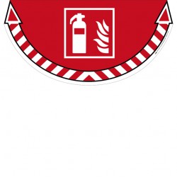 Adesivo segnalatore Take Care - da terra - 