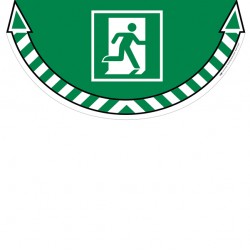 Adesivo segnalatore Take Care - da terra - 