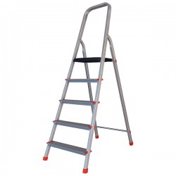 Scala domestica Stella Basic - 4 gradini - alluminio - Marchetti