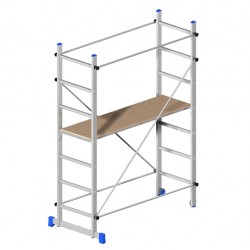 Trabattello Superminio - 158 x 80 x 220 cm - alluminio - Marchetti