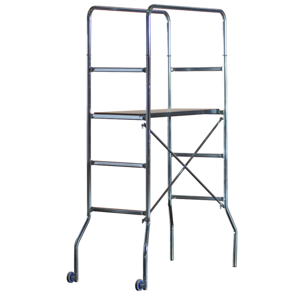 Trabattello Trio - 130 x 60 cm - H 188 cm - acciaio zincato - Marchetti Trabattello Trio - 130 x 60 cm - H 188 cm - acciaio zincato - Marchetti